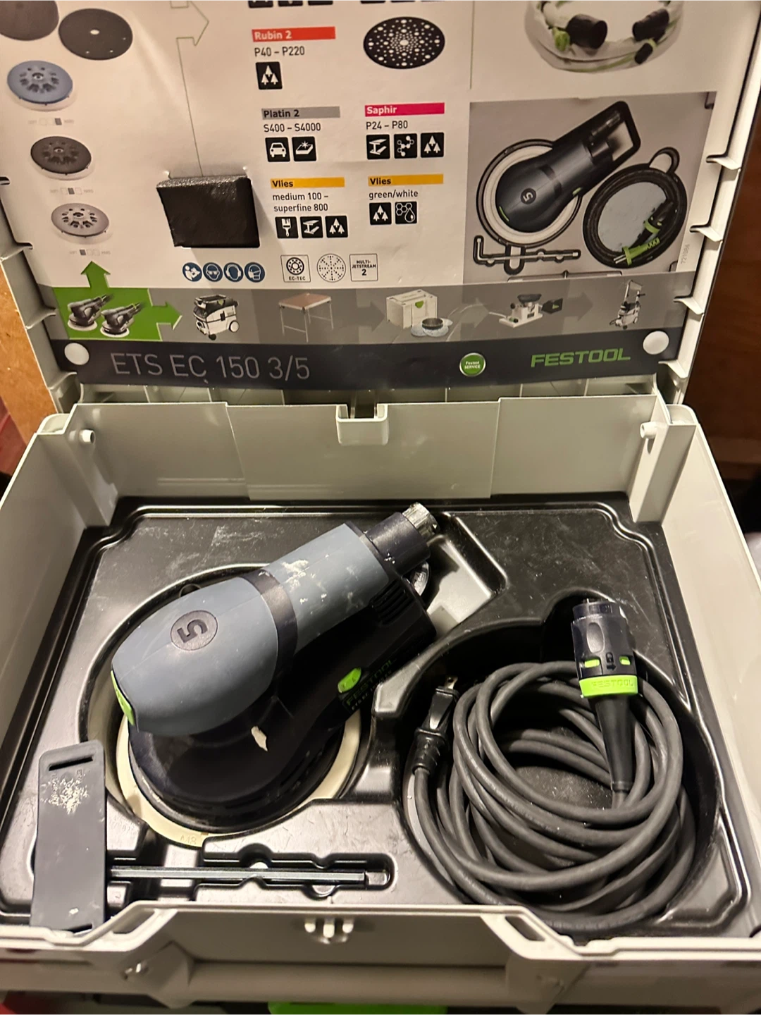 Festool ETS EC 150/3 Eccentric Sander - photo 2