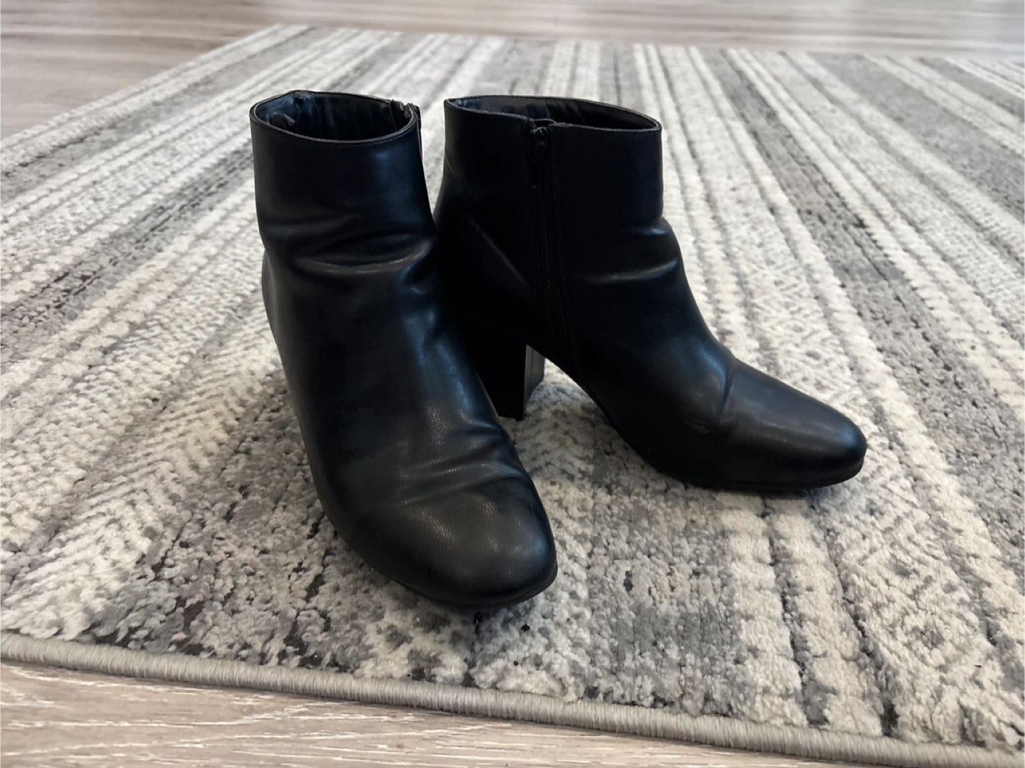 Black Ankle Boots - Size 9 - photo 2