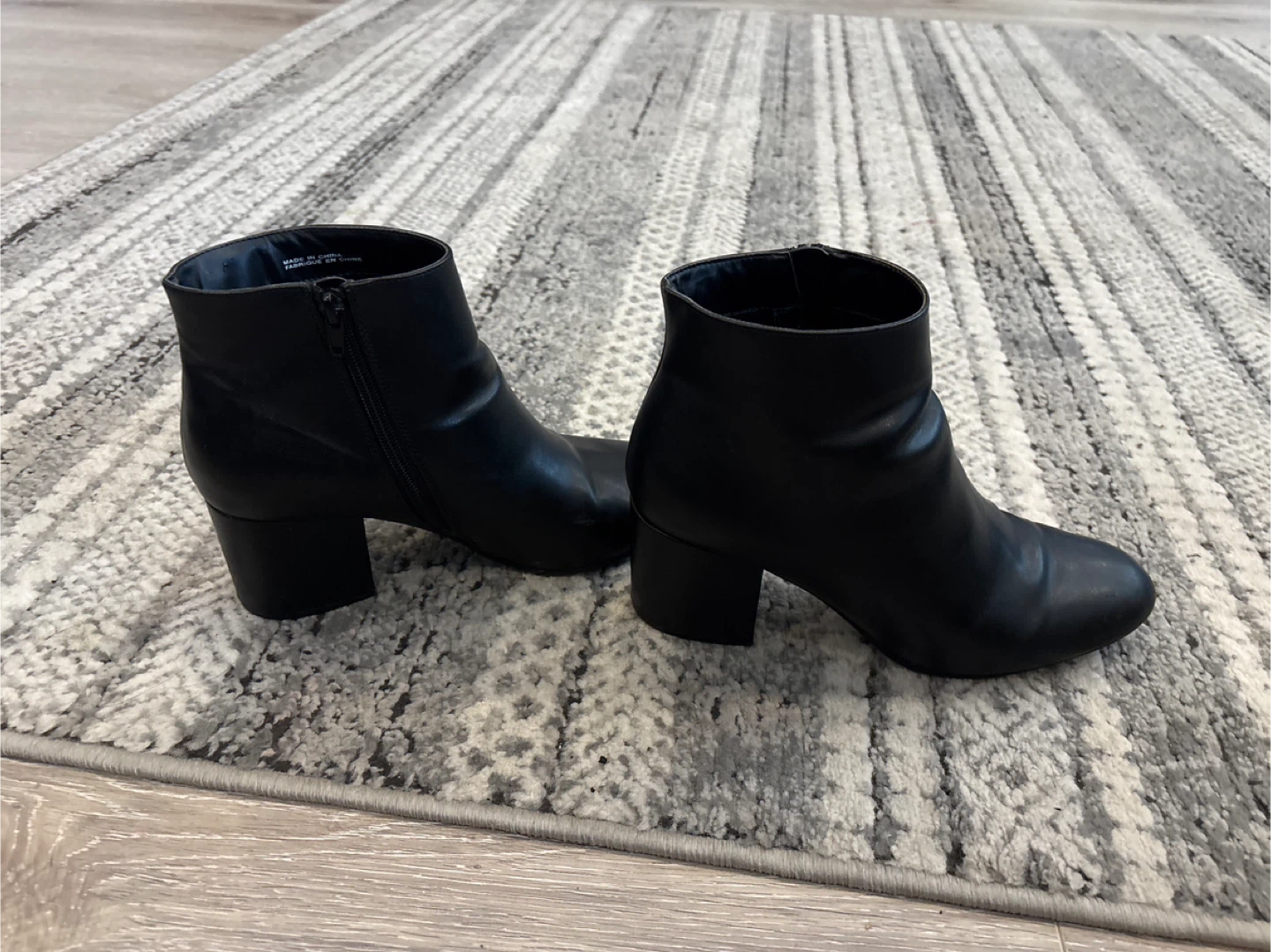 Black Ankle Boots - Size 9 - photo 4