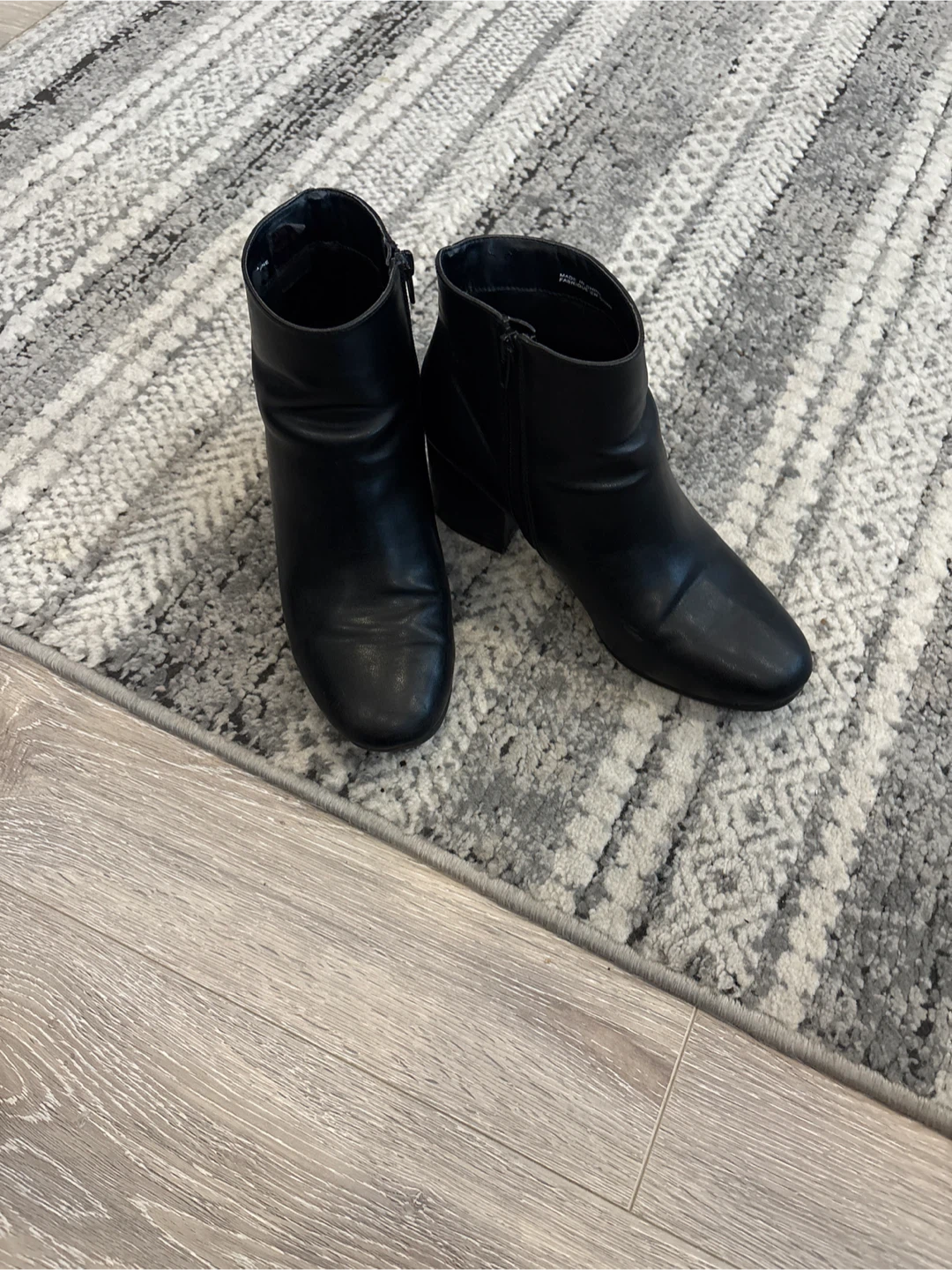 Black Ankle Boots - Size 9 - photo 3