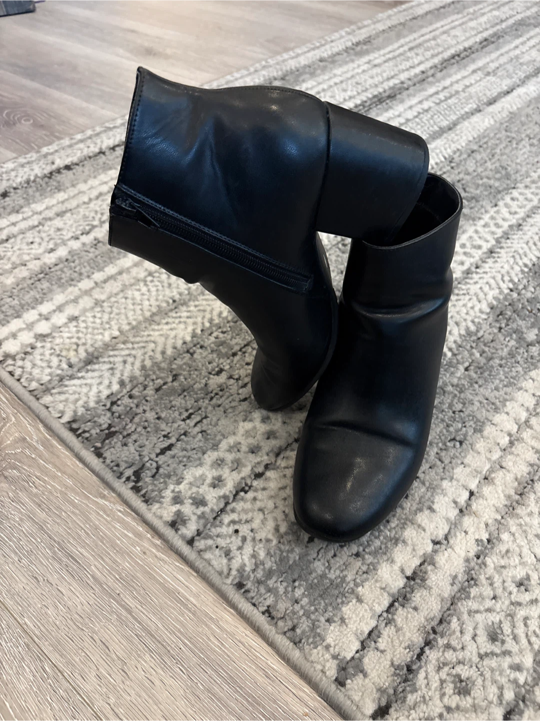 Black Ankle Boots - Size 9
