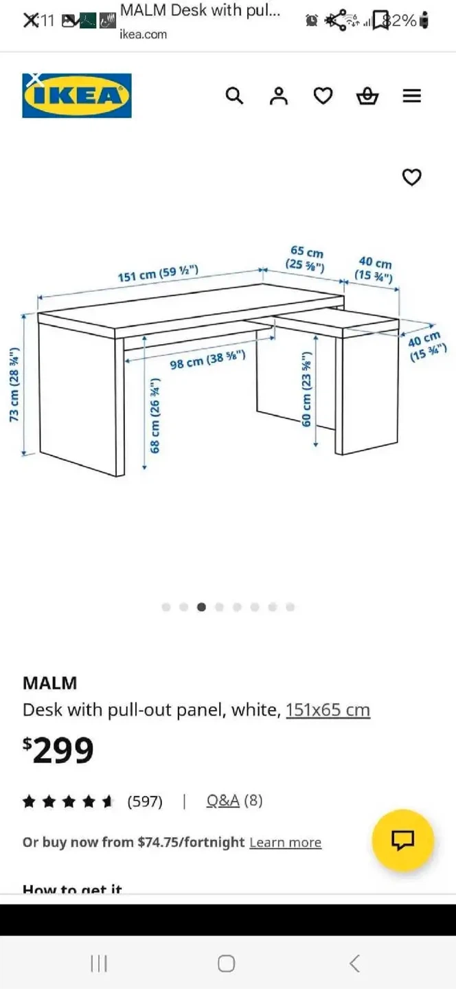 IKEA Malm Desk with Pull-Out Panel - photo 3