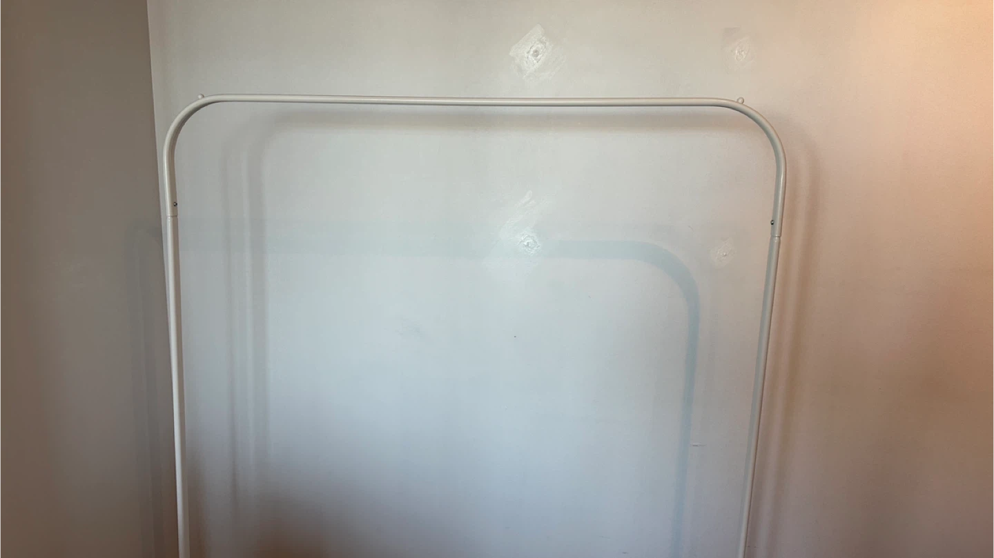 IKEA White Metal Clothing Rack - photo 2