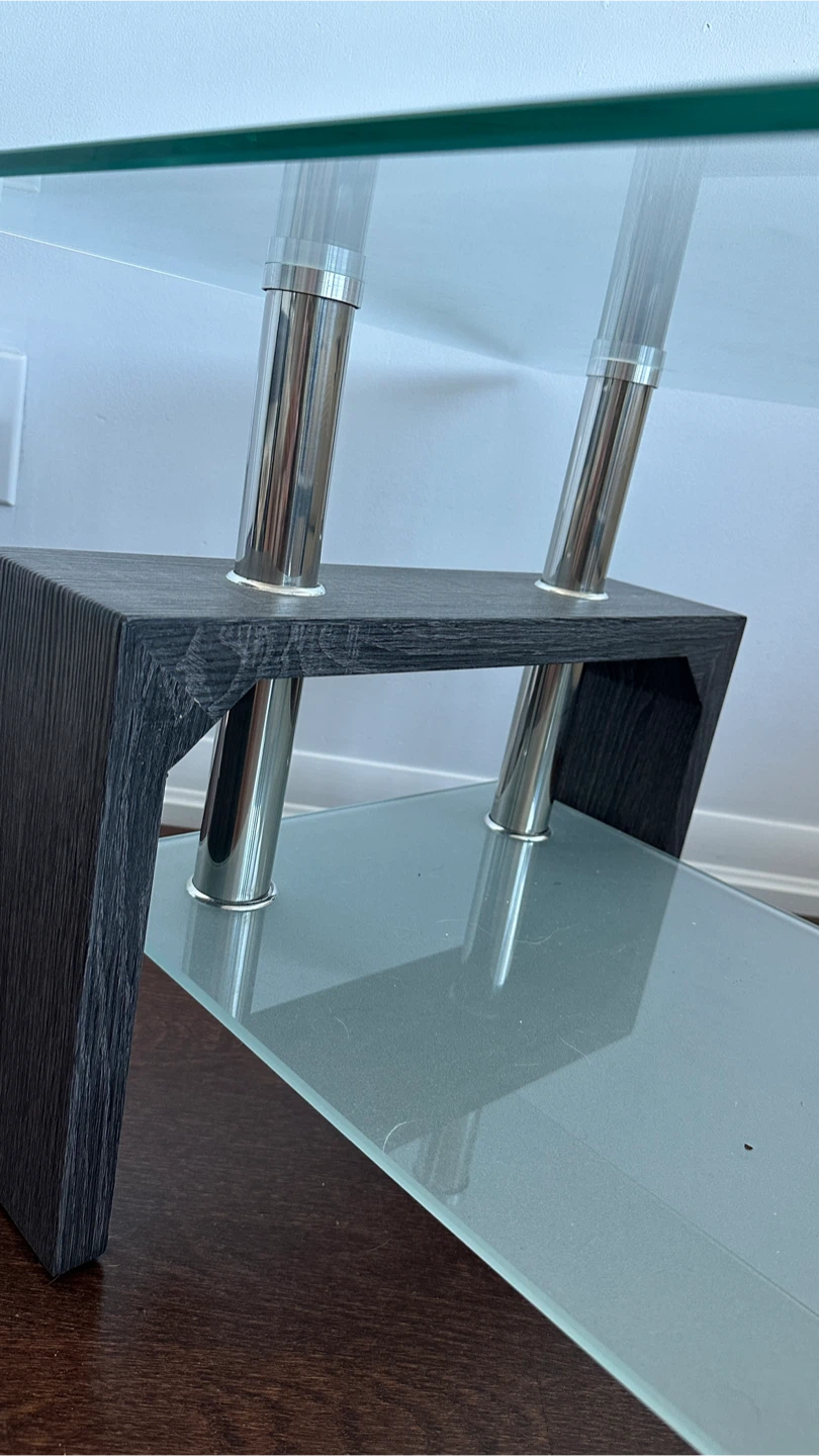 HOMCOM Glass Coffee Table - photo 4