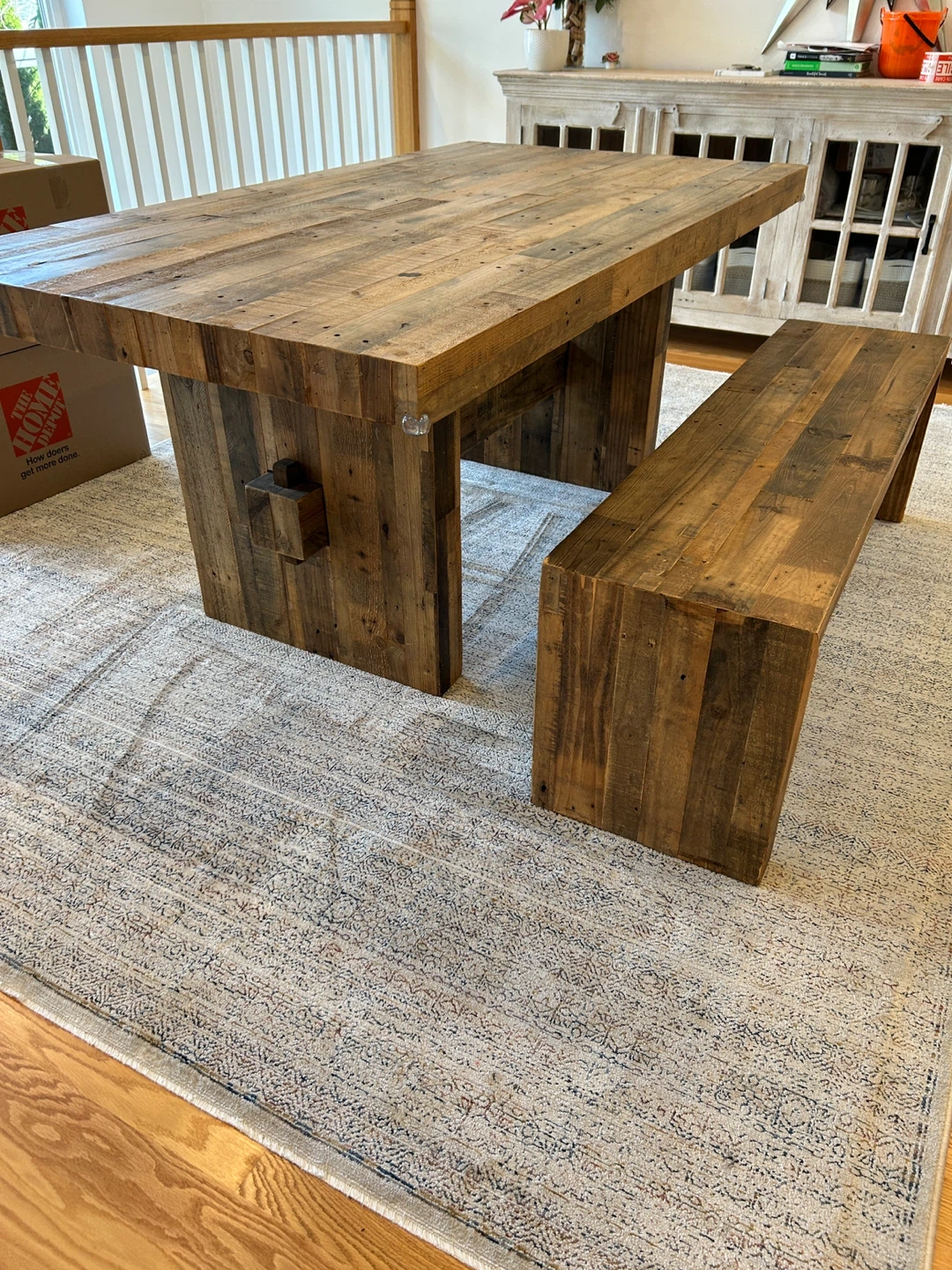 West Elm Emmerson Solid Wood Dining Table with Bench - photo 2