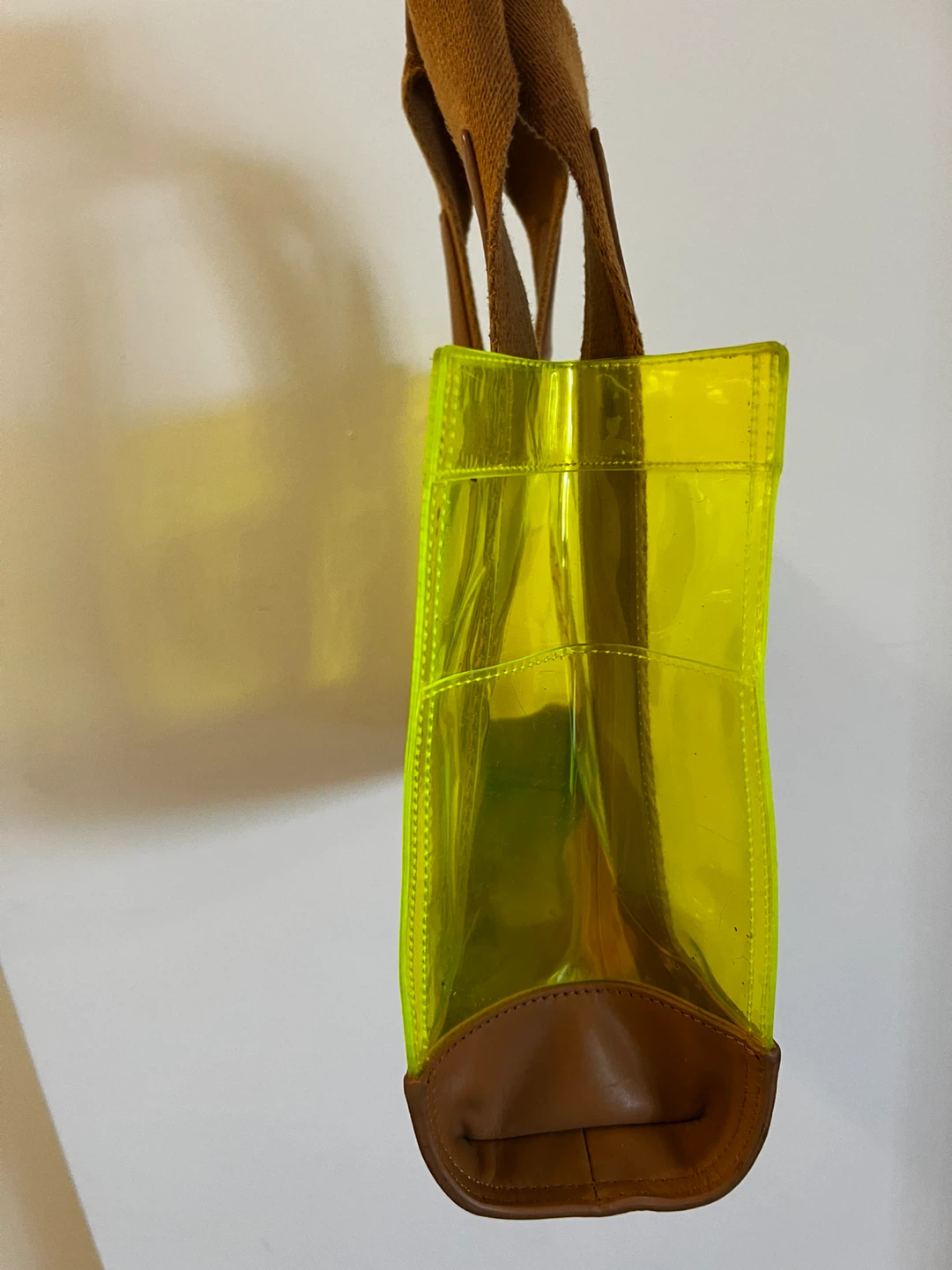 Tory Burch Clear Neon Yellow Tote Bag - photo 2