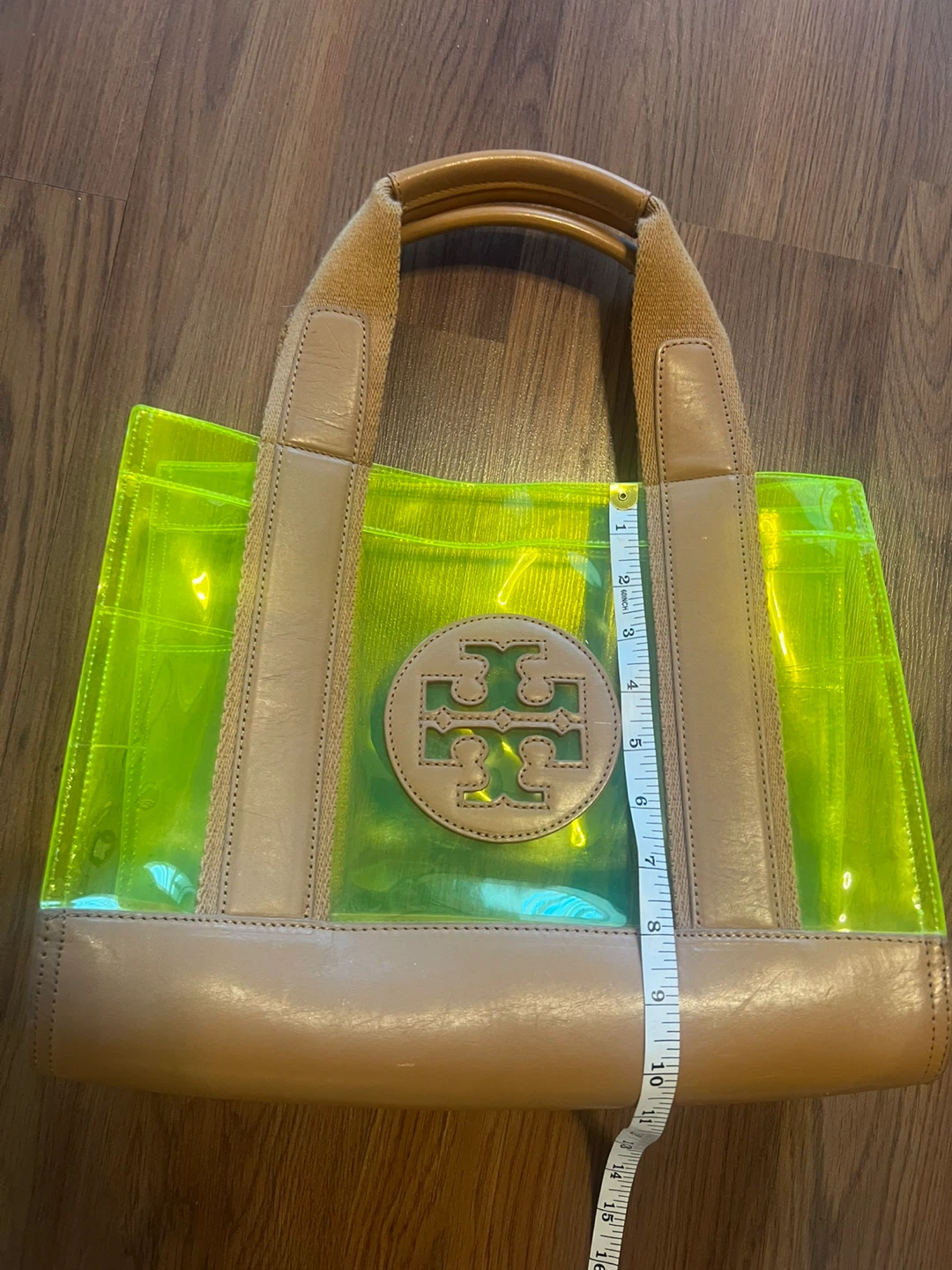 Tory Burch Clear Neon Yellow Tote Bag - photo 5