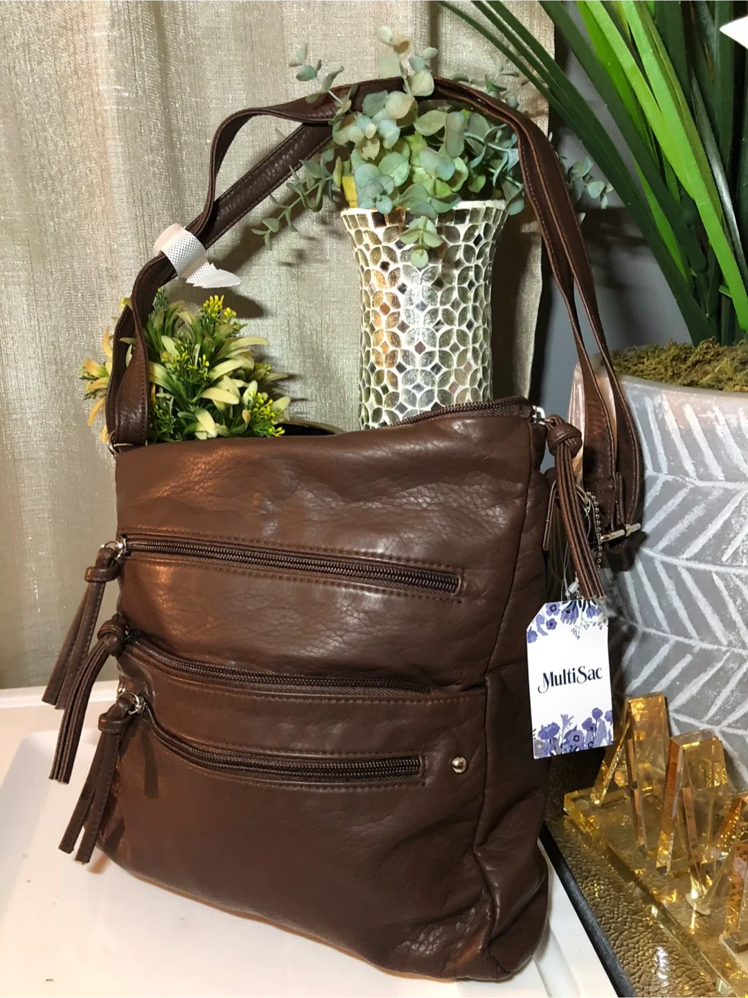MultiSac Brown Crossbody Bag image indicator(5)