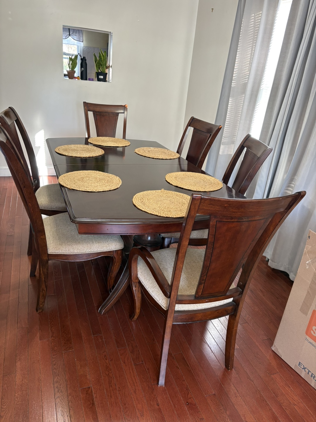 Dining Table with 6 Chairs - Wood