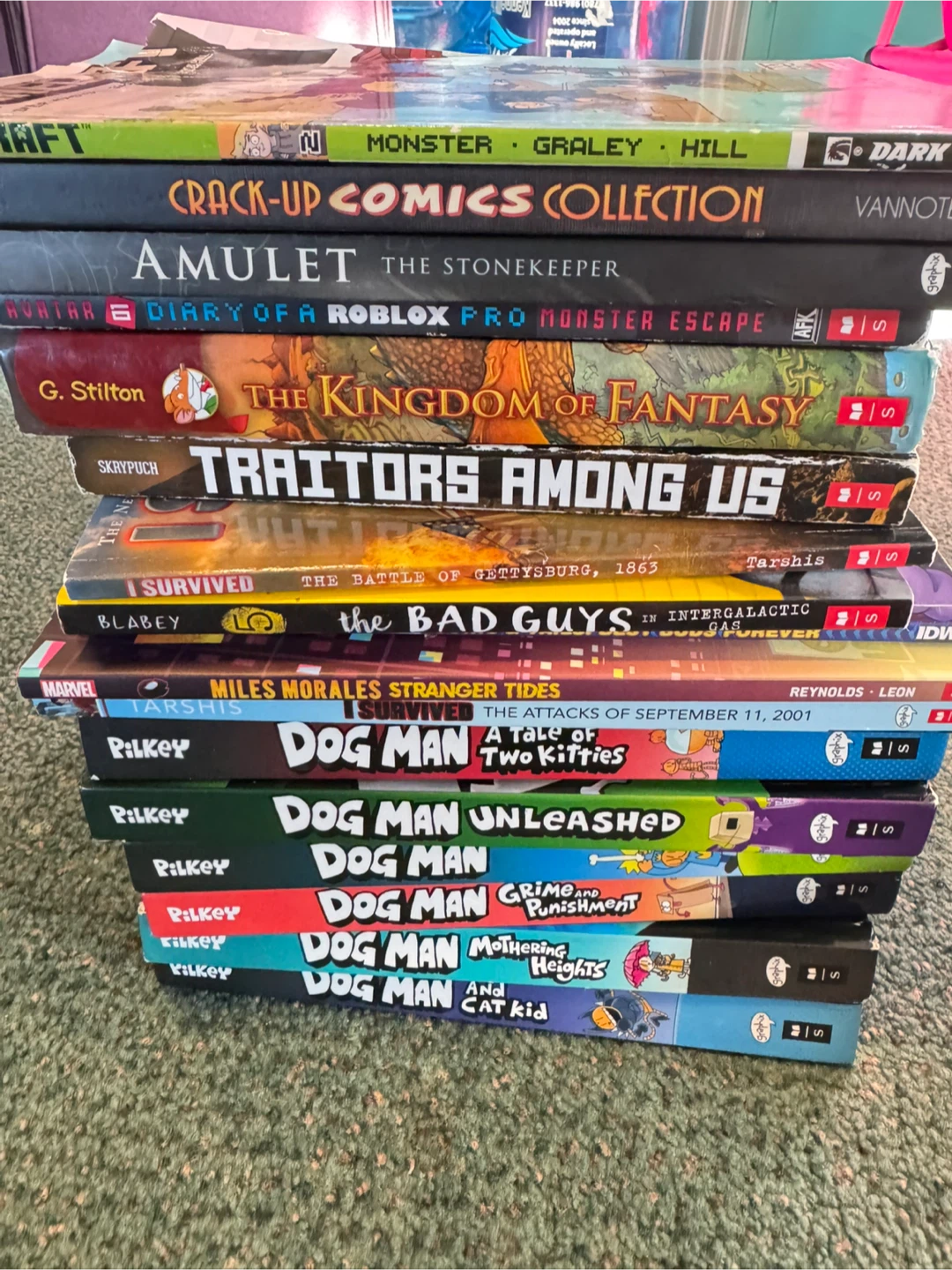 Children's Book Lot - Dog Man, Amulet, & More!