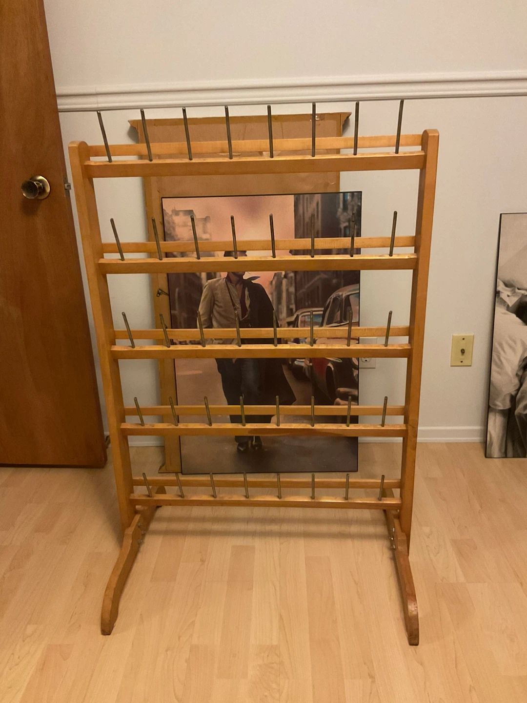 Loom warping rack