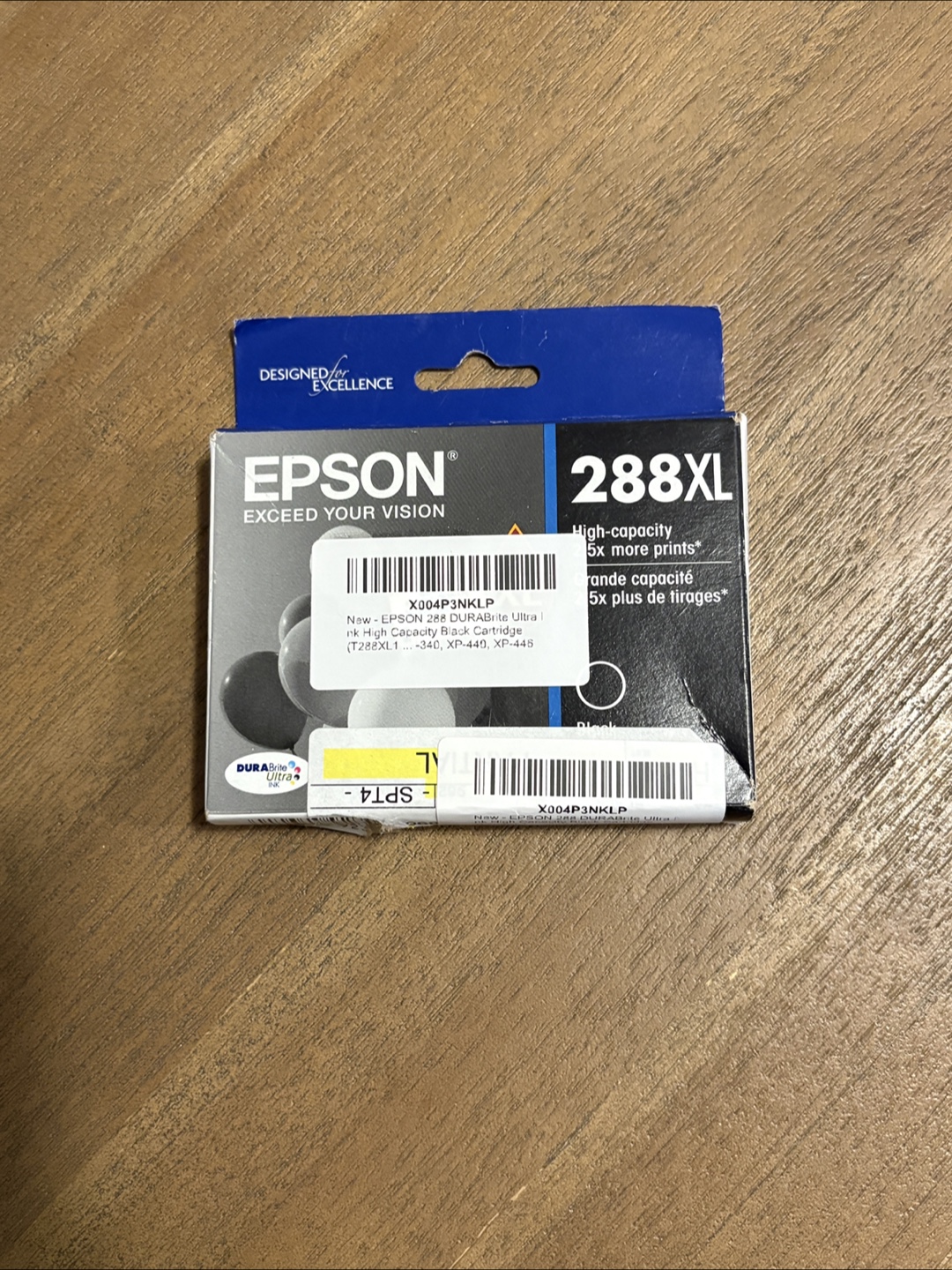 New Epson 288XL Black & yellow Ink Cartridge - photo 3