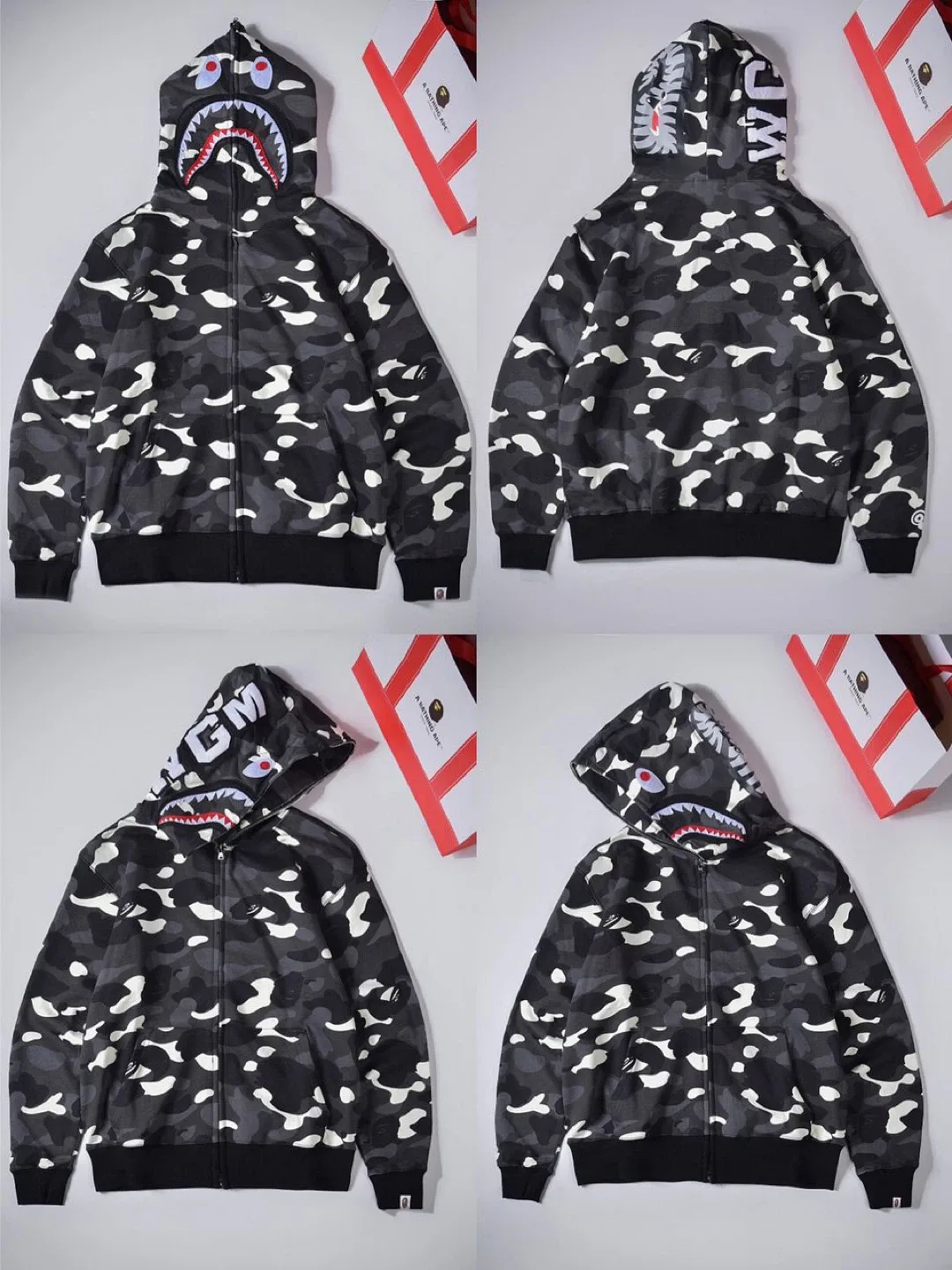 BAPE Shark Camo Hoodie image indicator(4)