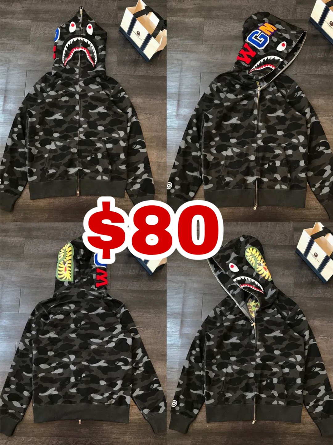BAPE Shark Camo Hoodie