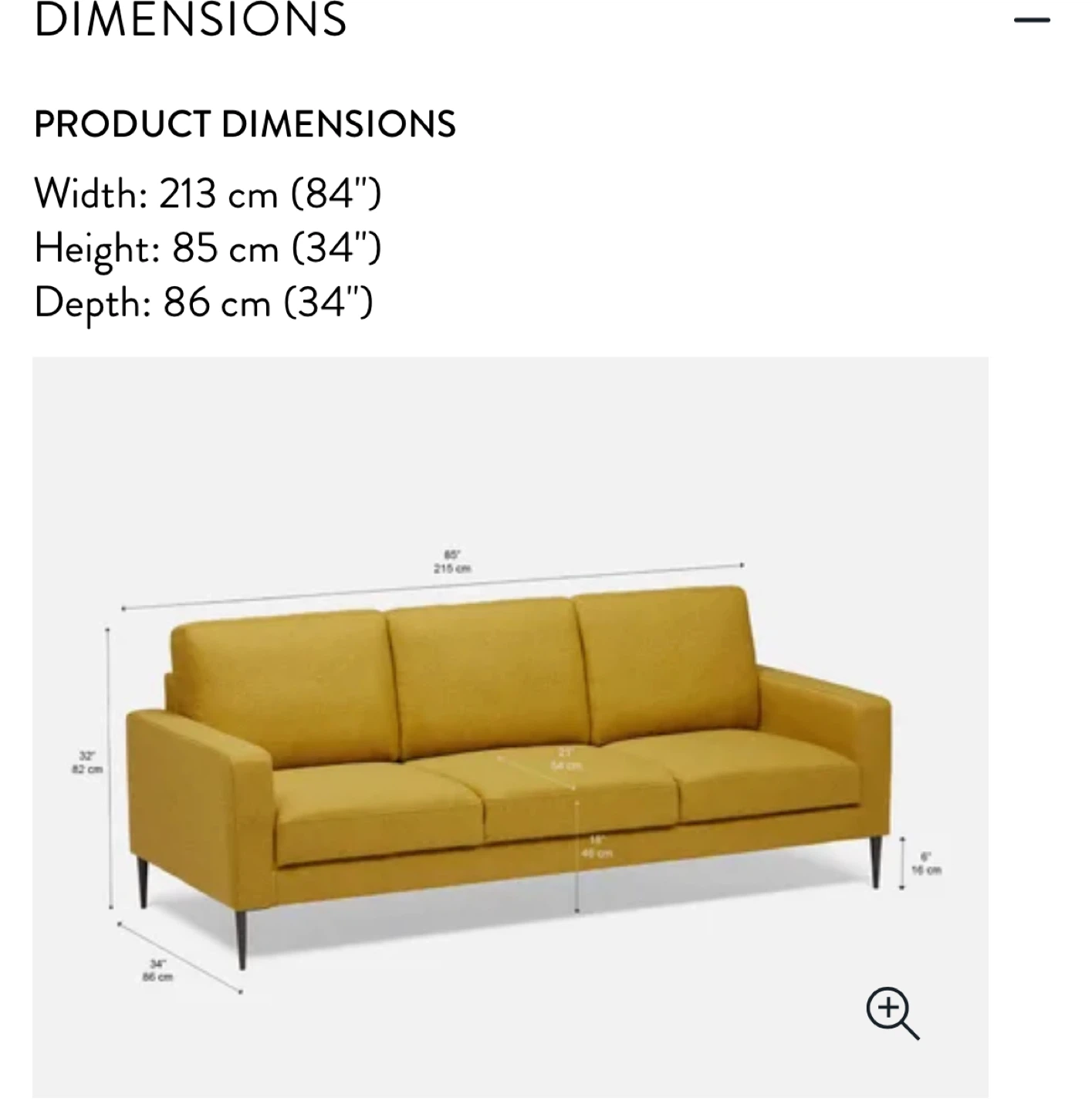 Structube Comfy Mustard Yellow Sofa - photo 4