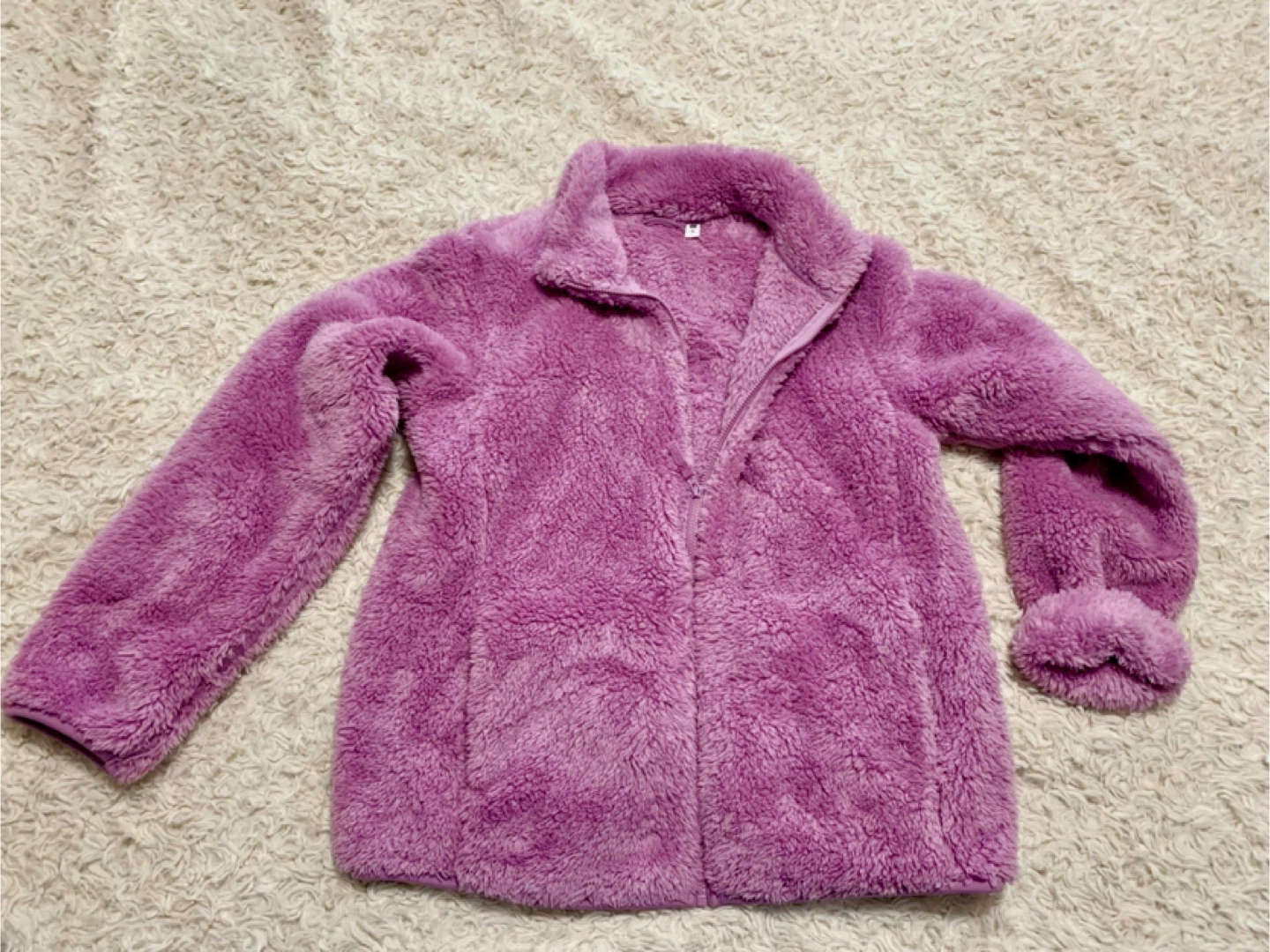 Girl Uniqlo Fleece Jacket - Size 13 - Purple