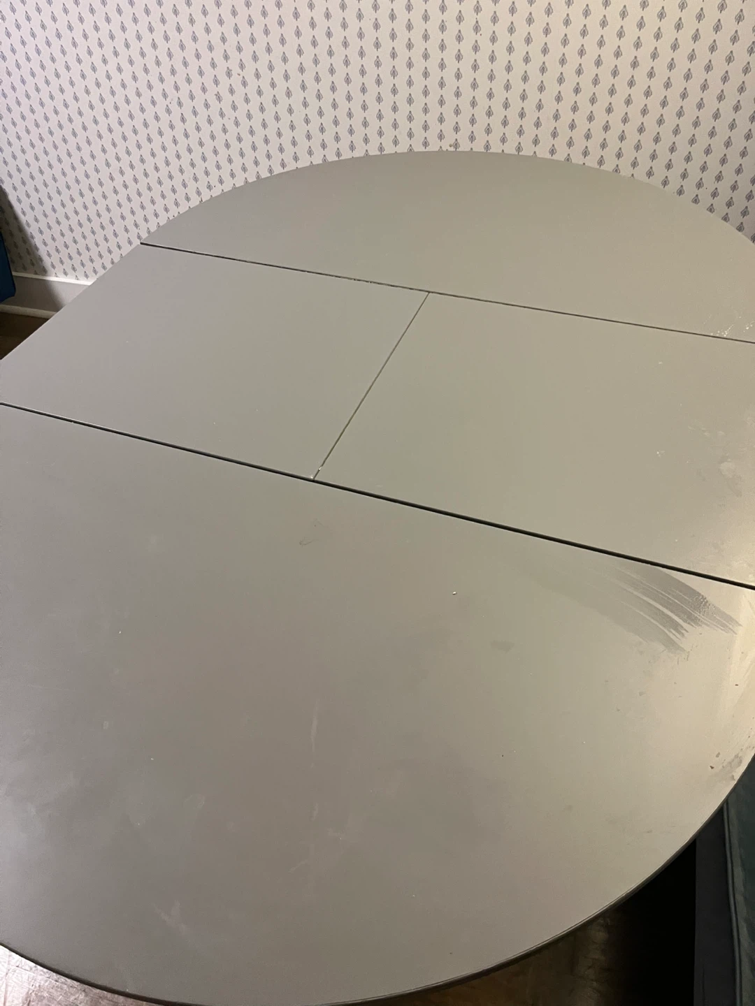 Gray Round Extendable Dining Table IKEA - photo 5
