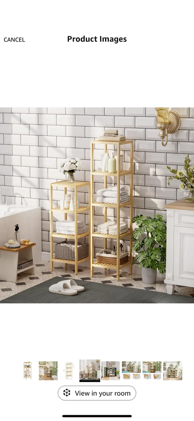 New LUCKUP Cordle White Bathroom Shelf image indicator(3)