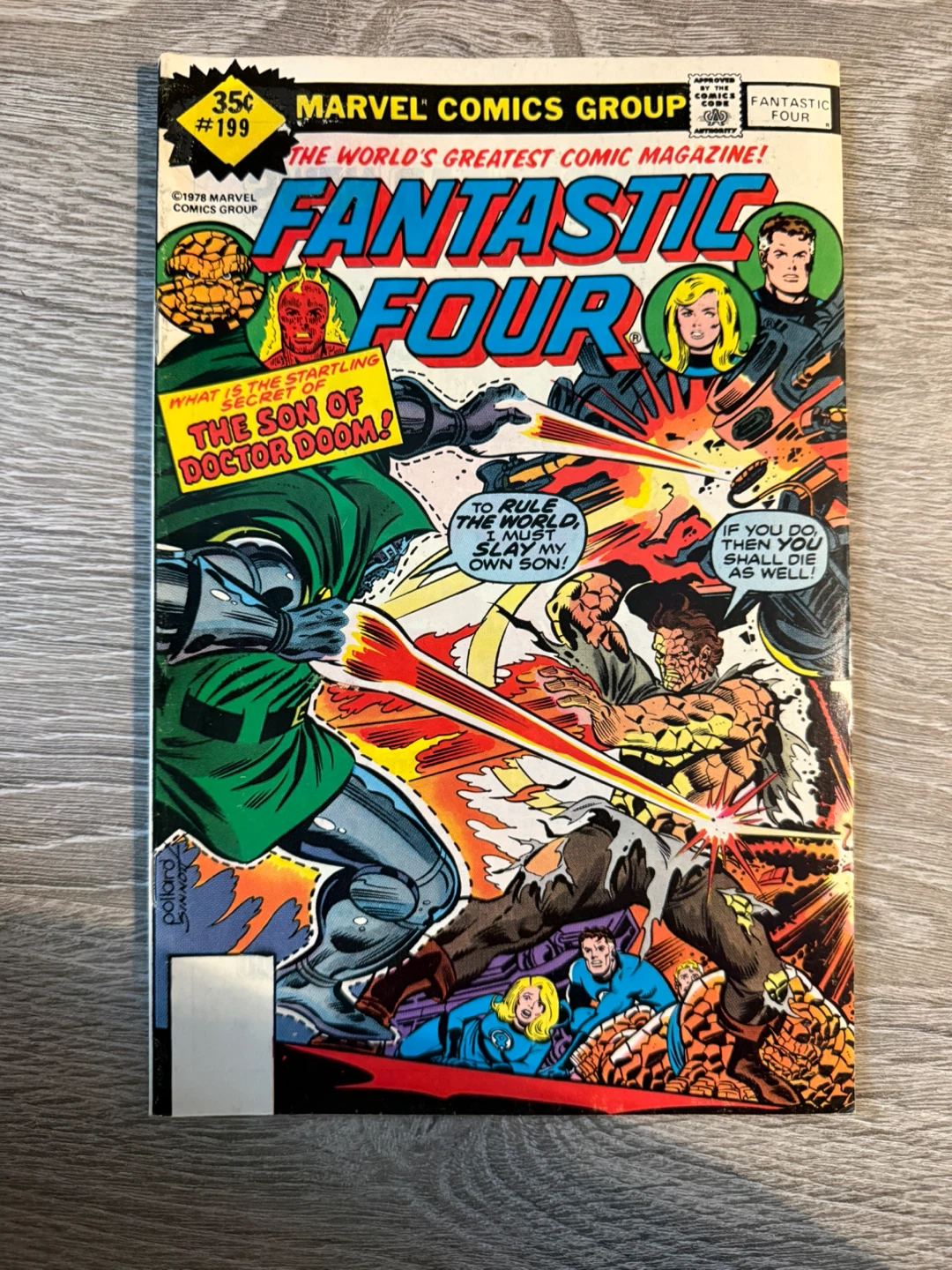 Marvel Comics Fantastic Four #199 1978 Comic Book