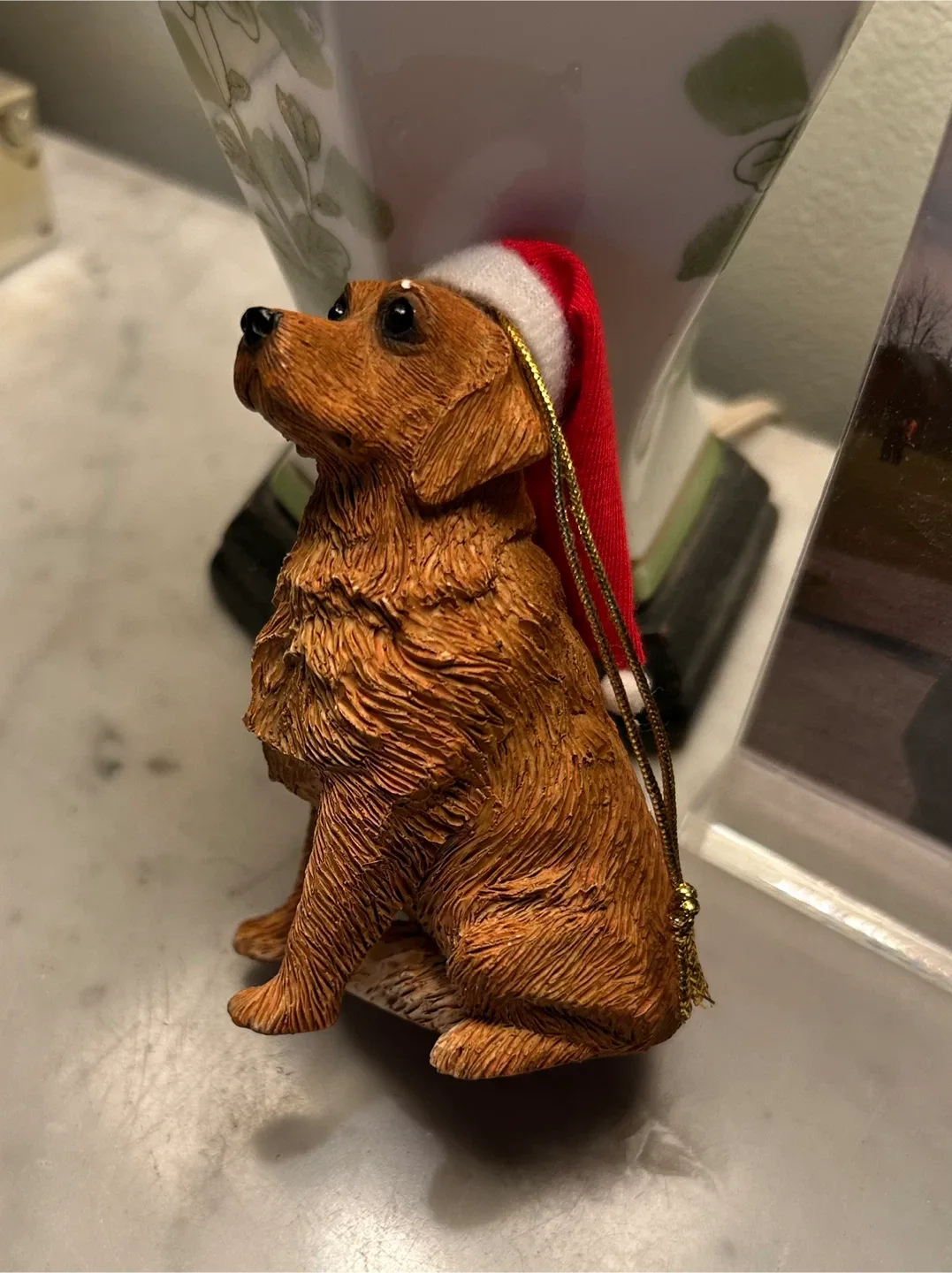 Sandicast Golden Retriever Christmas ornament xmas dog bulb image indicator(6)