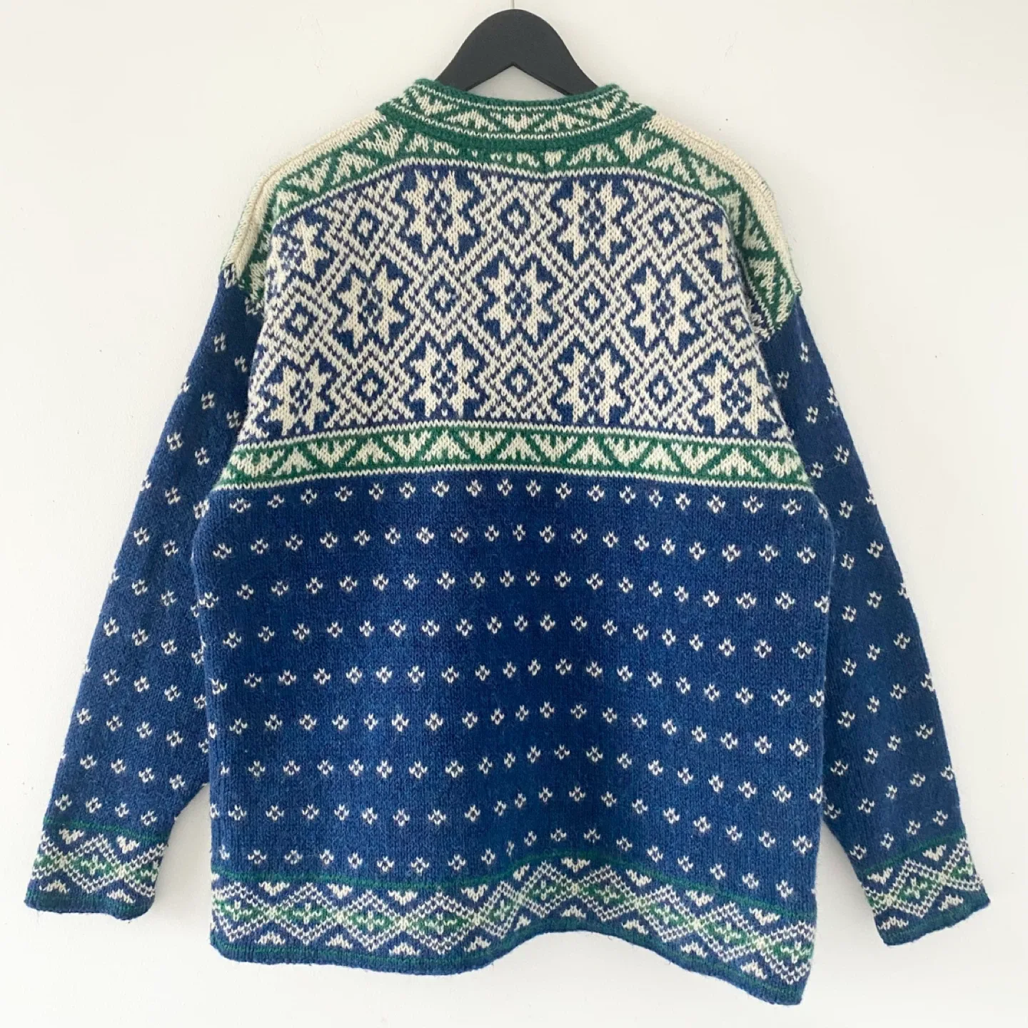 90's L.L. Bean 1/4 Button Front Nordic Sweater image indicator(2)