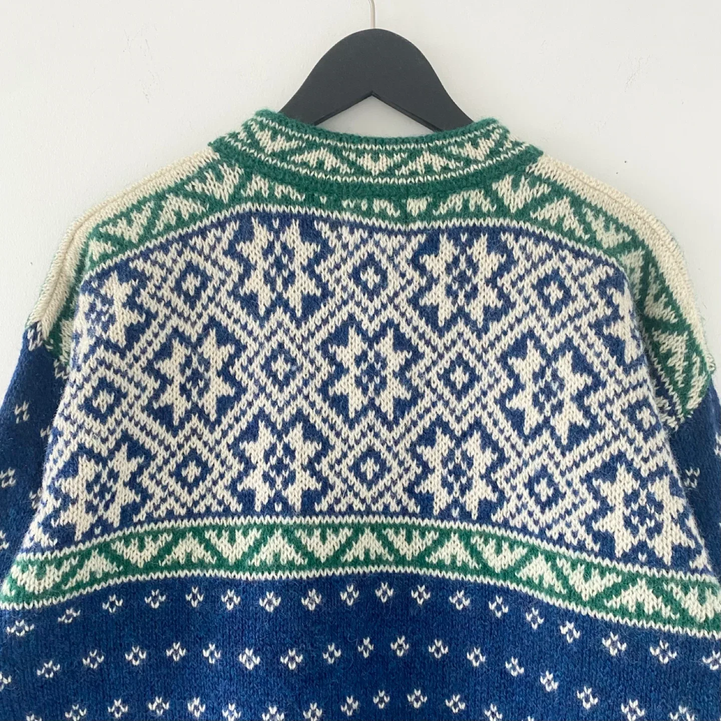 90's L.L. Bean 1/4 Button Front Nordic Sweater image indicator(4)