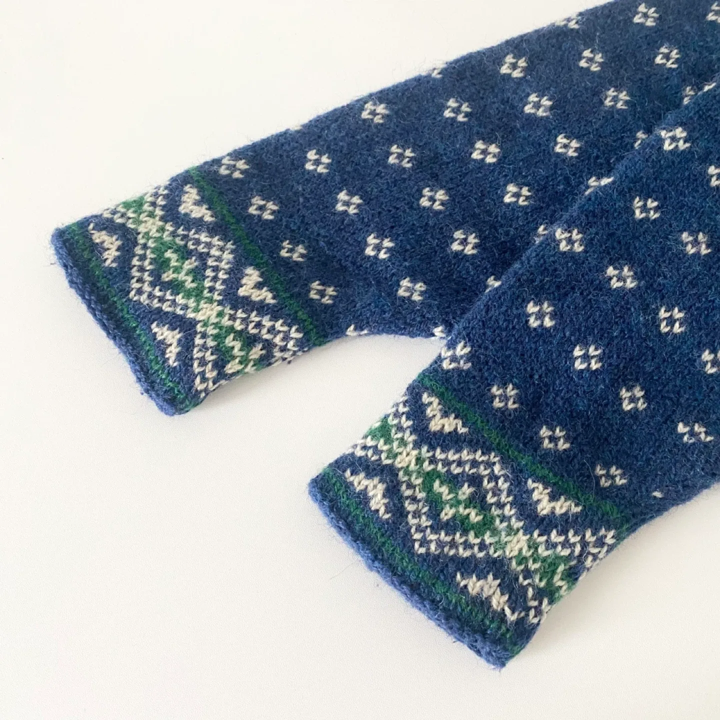 90's L.L. Bean 1/4 Button Front Nordic Sweater image indicator(7)