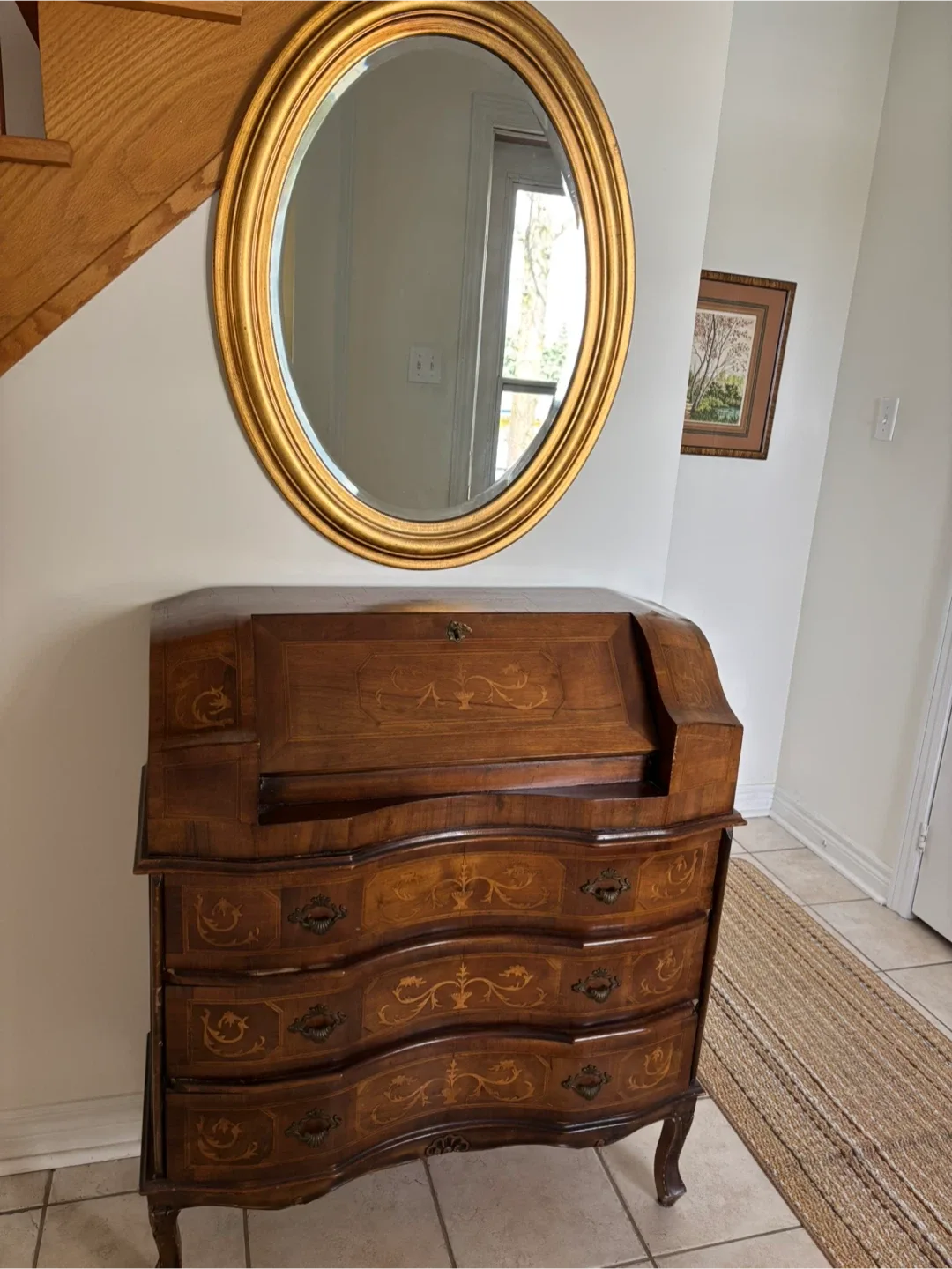 Antique Wooden Secretary Desk image indicator(2)