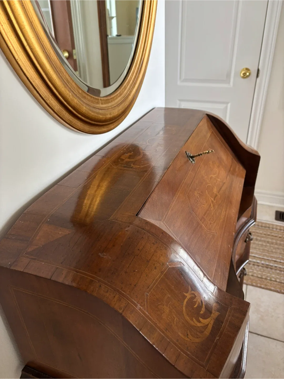 Antique Wooden Secretary Desk image indicator(6)