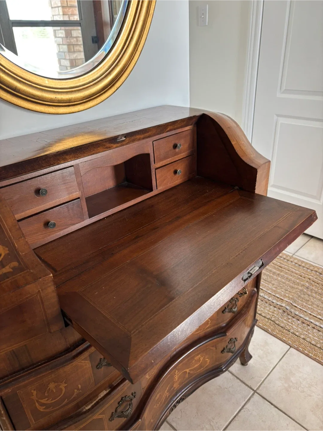 Antique Wooden Secretary Desk image indicator(4)