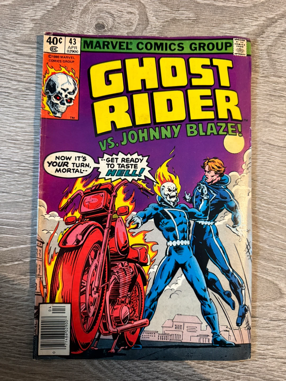 Ghost Rider #43 Marvel 1980 Ghost Rider vs Johnny Blaze !