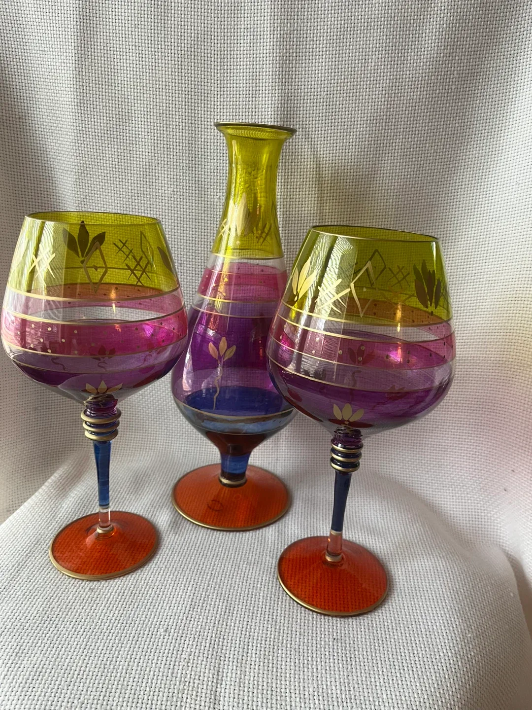 Euroglass Mouthblown  Wine Glasses & Vase Set