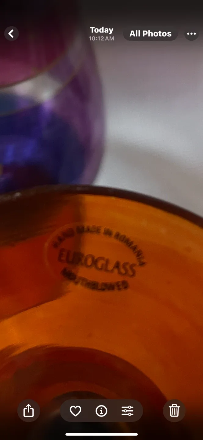Euroglass Mouthblown  Wine Glasses & Vase Set image indicator(2)