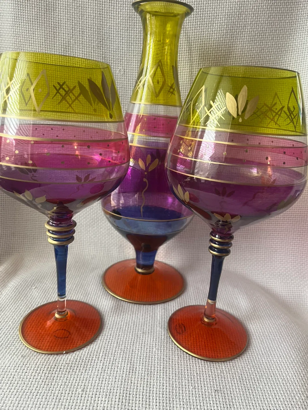Euroglass Mouthblown  Wine Glasses & Vase Set image indicator(6)