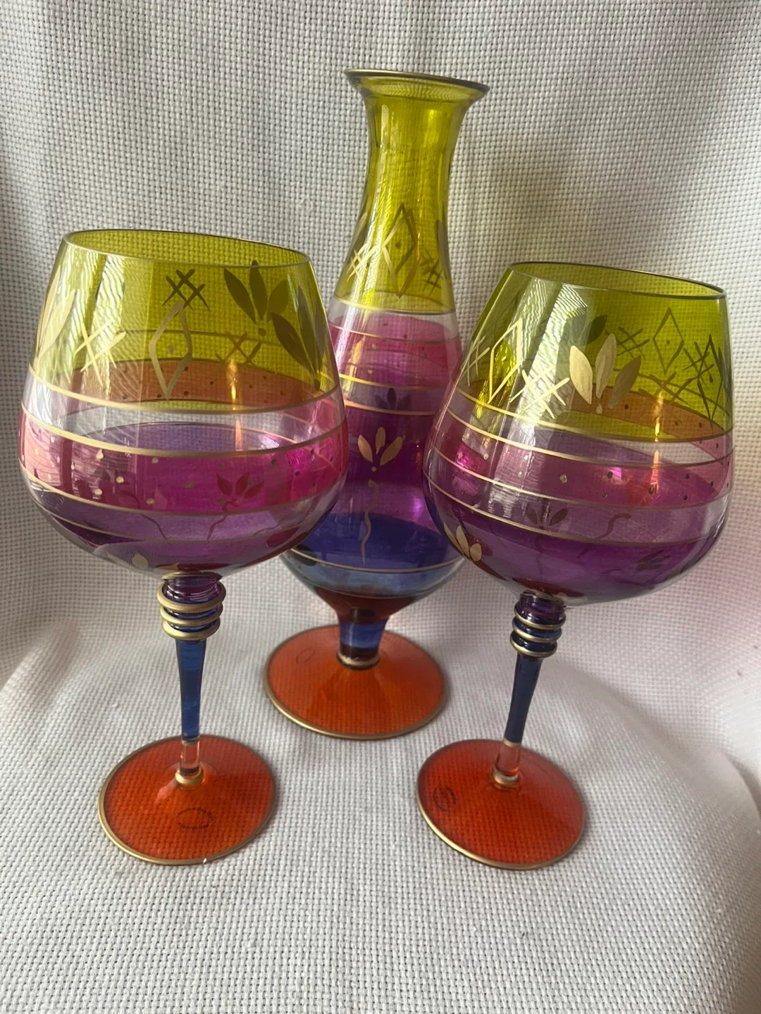 Euroglass Mouthblown  Wine Glasses & Vase Set image indicator(8)