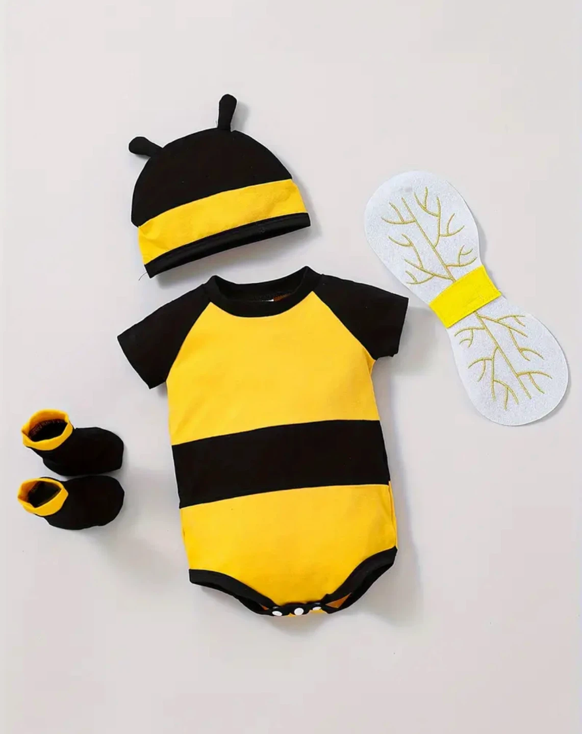 NEW Baby Bee Costume Set - Hat, Bodysuit, Booties, Wings