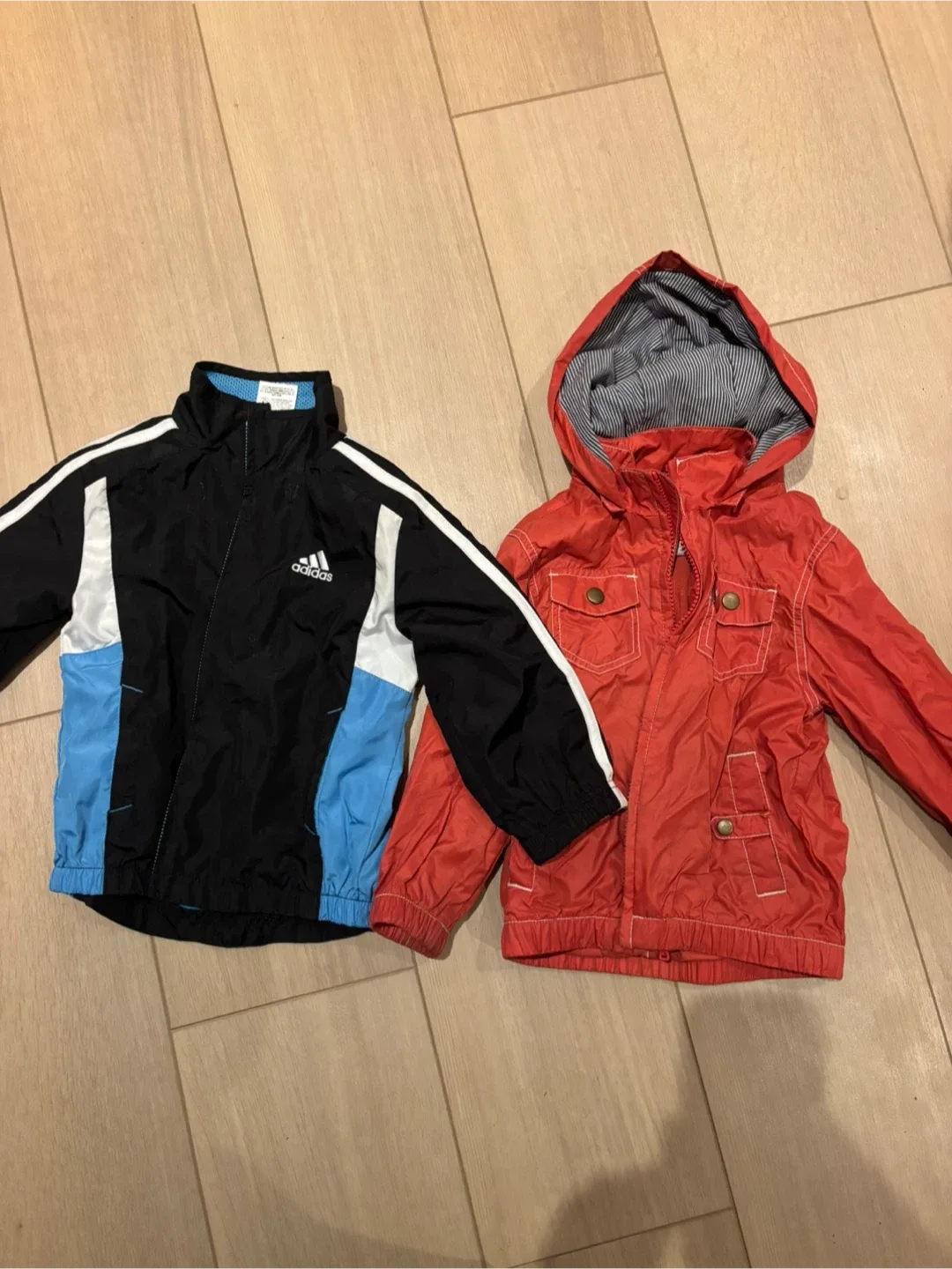 Adidas Kids' Track Jacket & Red Hooded Jacket