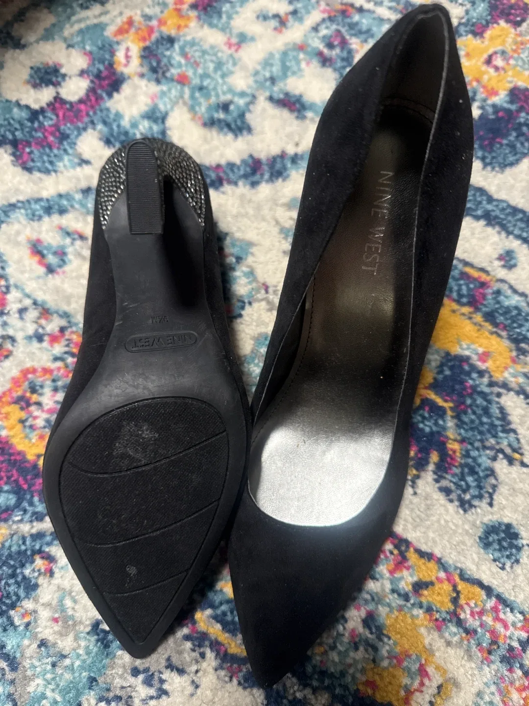Nine West Black Heels, Size 9.5 image indicator(2)
