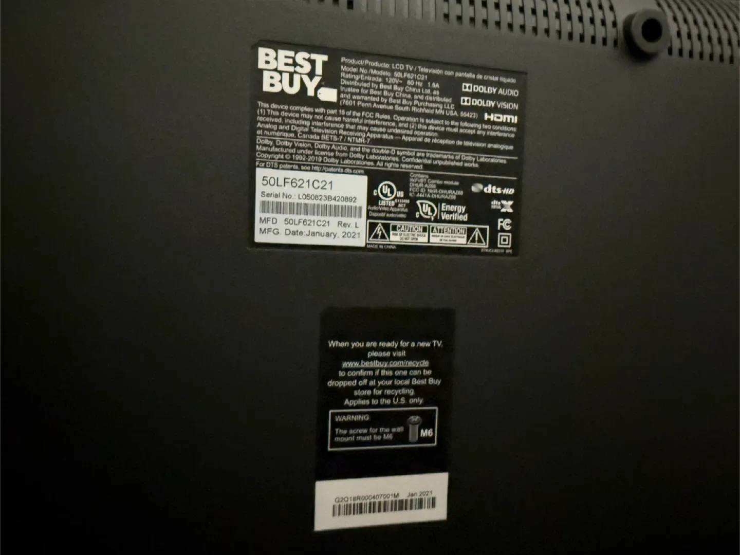 Toshiba 50LF621C21 50" LED TV image indicator(3)