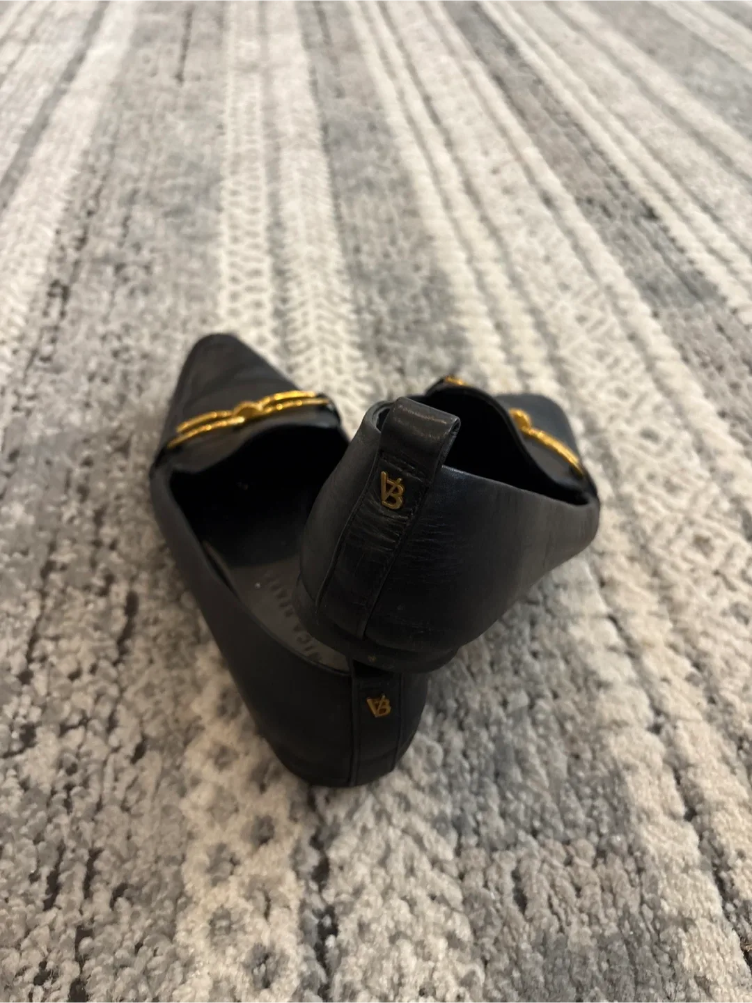 Veronica Beard Black Leather Loafers image indicator(6)