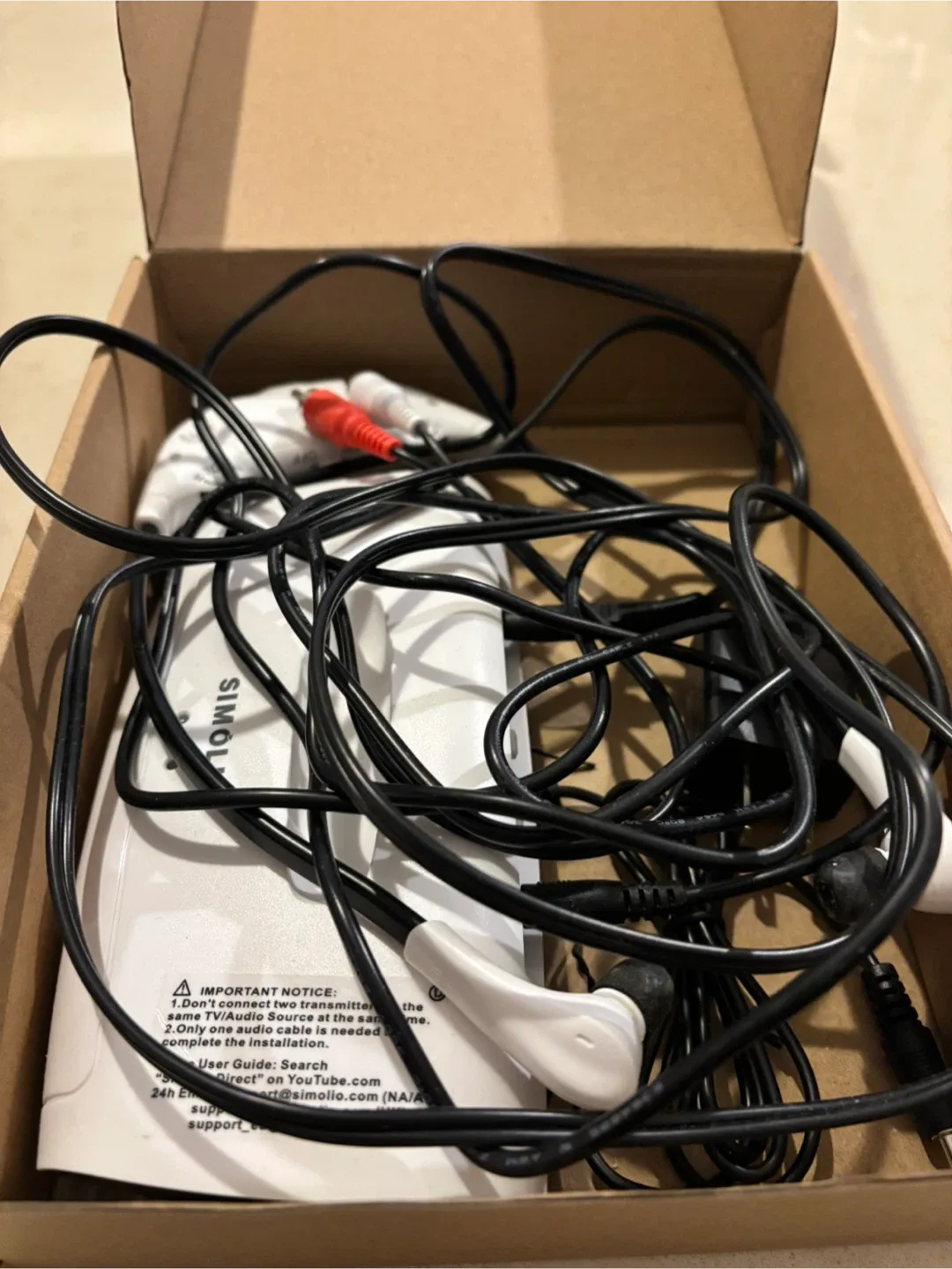 Simolio 2.4GHz Wireless TV Headset SM-823D image indicator(6)