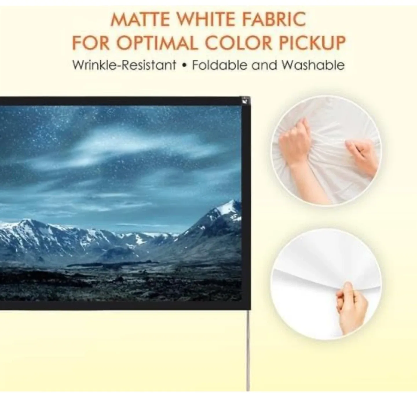 New Pyle Projector Screen with Stand - 80" image indicator(3)