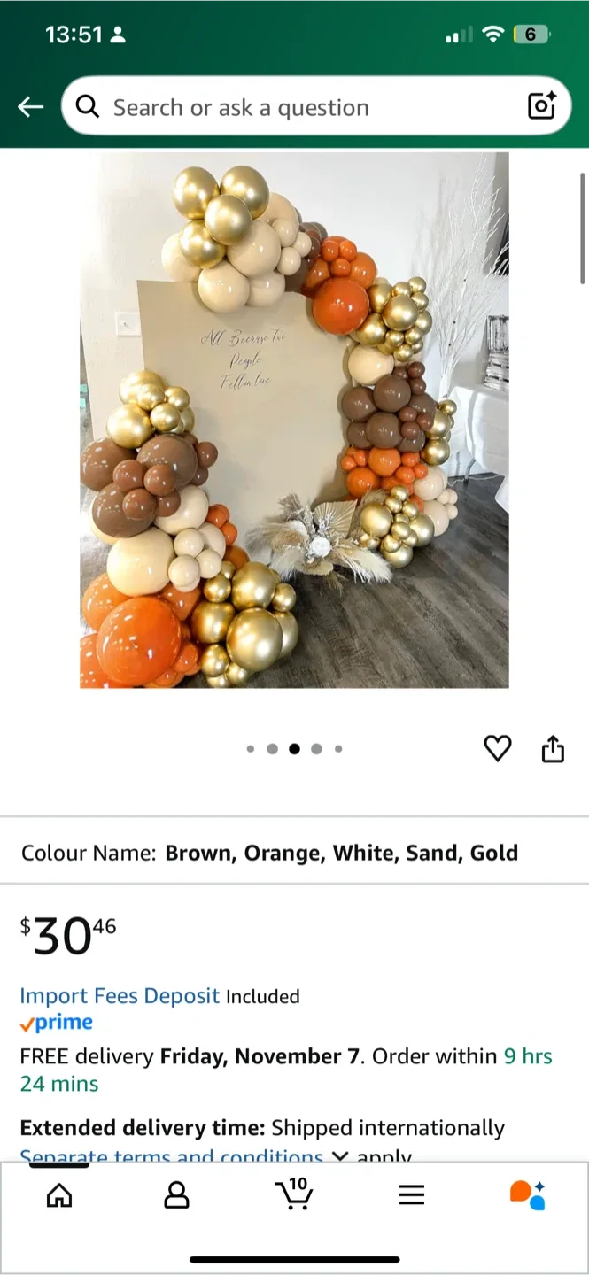 Partycus Orange Balloon Arch Kit - New image indicator(5)