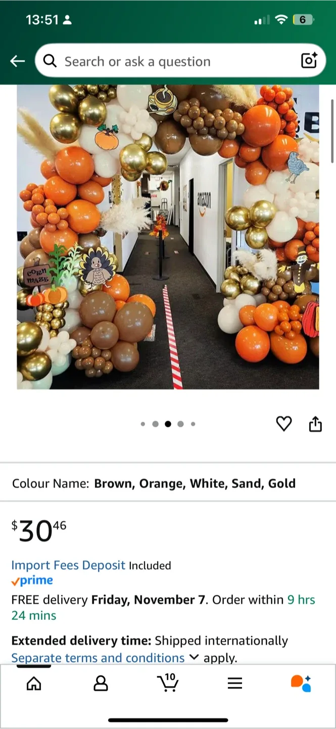 Partycus Orange Balloon Arch Kit - New image indicator(2)