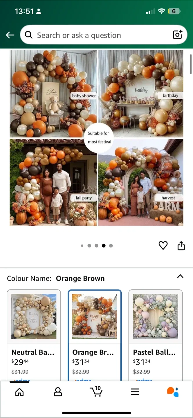 Partycus Orange Balloon Arch Kit - New image indicator(6)