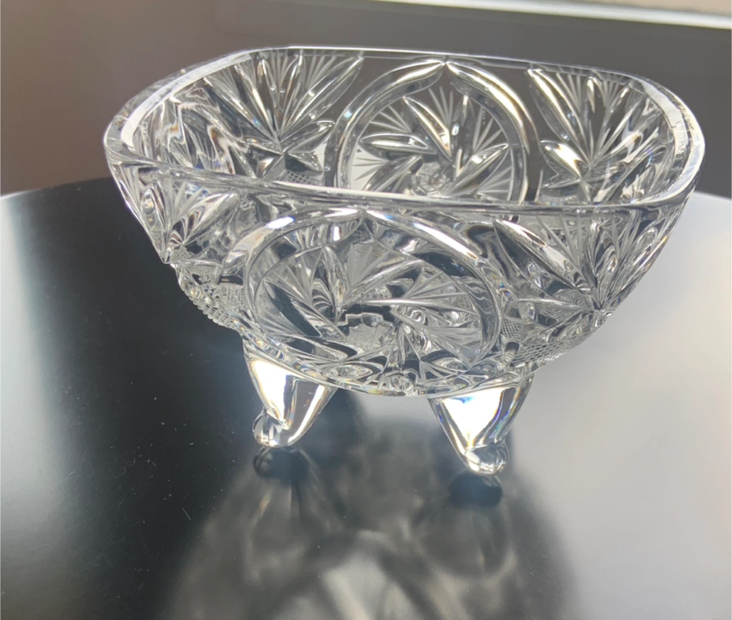 Crystal Candy Dish / Trinket Bowl