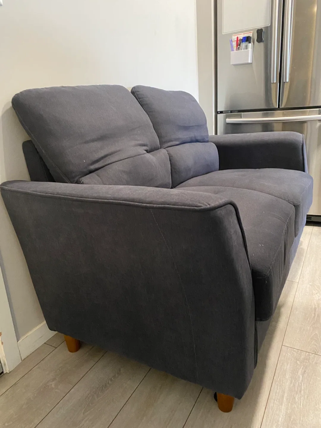 Dark Grey Loveseat Sofa image indicator(2)