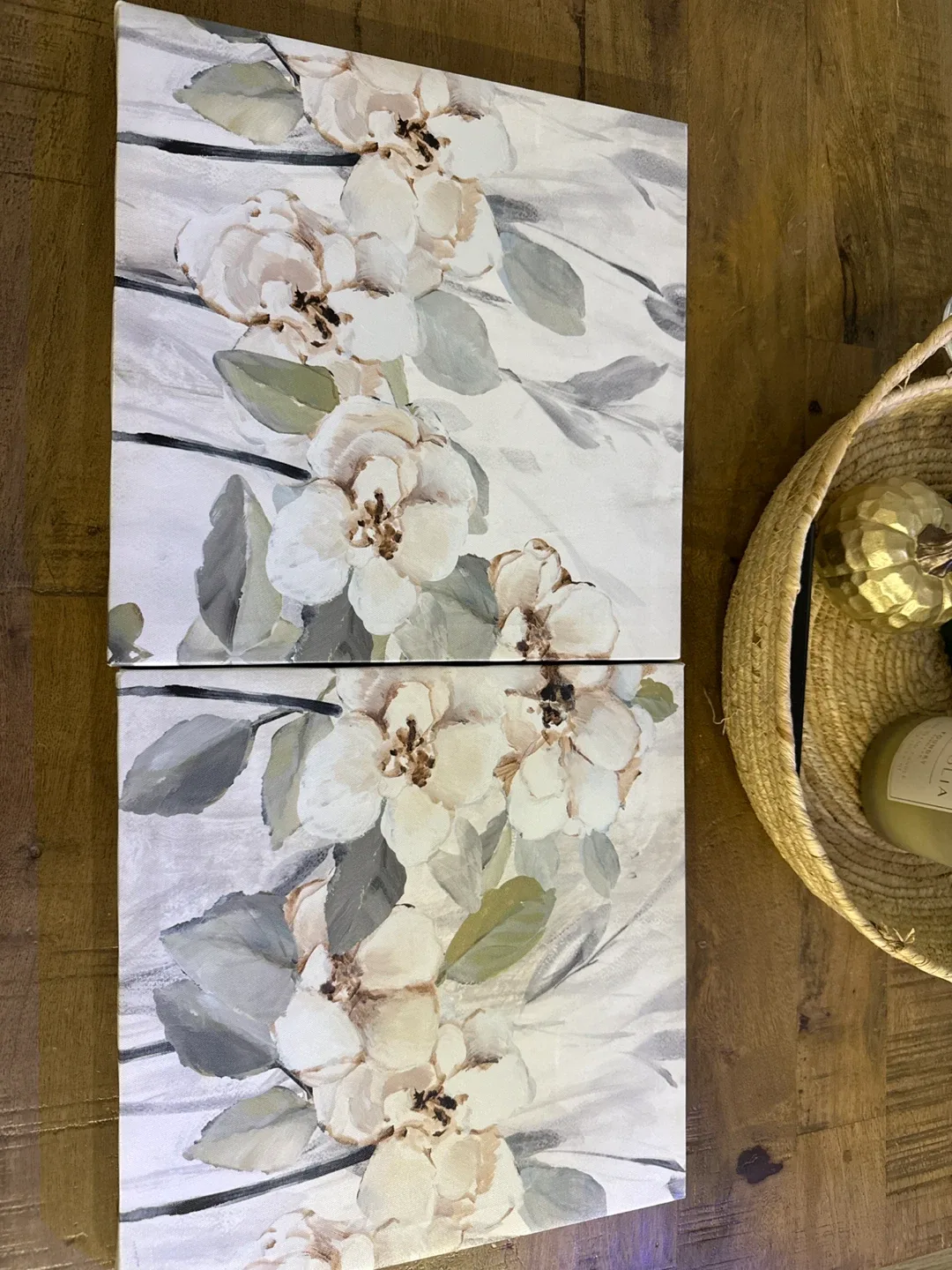 Floral Canvas Wall Art - Set of 2