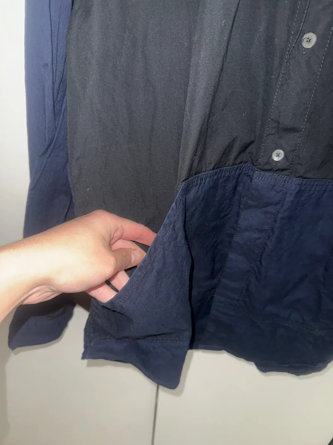 MCQ Two-Tone Button-Down Men’s Shirt image indicator(2)