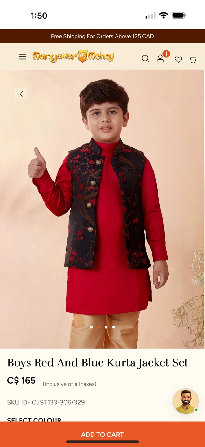 Manyavar Mohey Boys Kurta Jacket Set